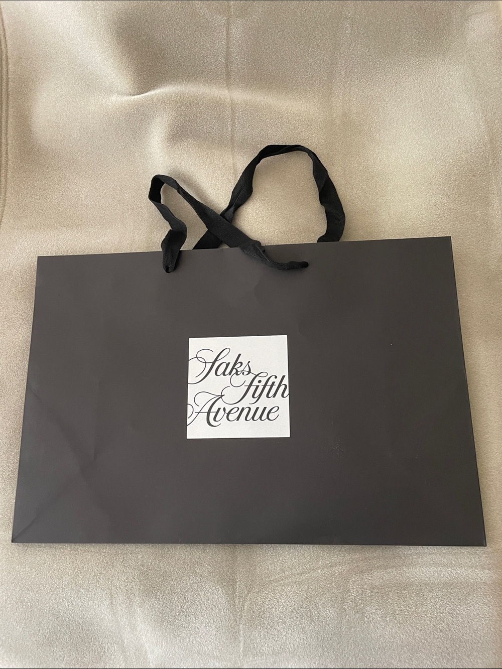 Saks fifth Avenue paper tote 17”X11.5”